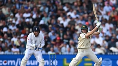 Meanwhile, Marnus Labuschagne (44*) and Mitchell Marsh (1*) remained unbeaten and will resume batting on Day 4. (AFP) Meanwhile, Marnus Labuschagne (44*) and Mitchell Marsh (1*) remained unbeaten and will resume batting on Day 4. (AFP)