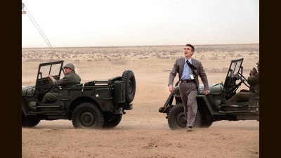 Cillian Murphy in a still from the film Oppenheimer,which is based on J Robert Oppenheimer. (AP) Cillian Murphy in a still from the film Oppenheimer,which is based on J Robert Oppenheimer. (AP)