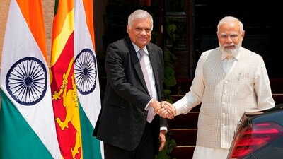 Prime Minister Narendra Modi with President of Sri Lanka Ranil Wickremesinghe (PTI File)