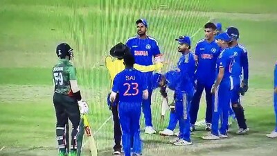 India A and Bangladesh A cricketers in a face-off India A and Bangladesh A cricketers in a face-off