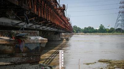 The Yamuna river in New Delhi on Thursday. (Hindustan Times) The Yamuna river in New Delhi on Thursday. (Hindustan Times)