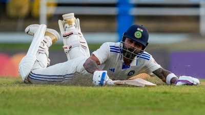 India's Virat Kohli safely makes his ground. (AP) India's Virat Kohli safely makes his ground. (AP)