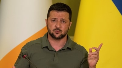 Ukraine's President Volodymyr Zelenskiy. (REUTERS)