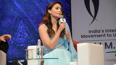 Alia Bhatt at an event on Friday. (Varinder Chawla) Alia Bhatt at an event on Friday. (Varinder Chawla)