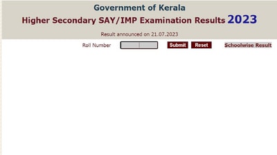 DHSE Kerala Plus Two SAY Result 2023 declared, direct link here DHSE Kerala Plus Two SAY Result 2023 declared, direct link here