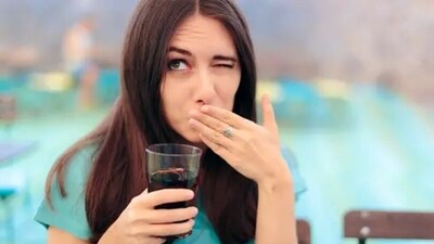 Swallowing more air during anxiety is a common sign. This further leads to excessive burping and belching. (Unsplash) Swallowing more air during anxiety is a common sign. This further leads to excessive burping and belching. (Unsplash)