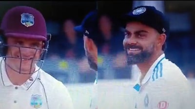 Virat Kohli's chat with West Indies wicketkeeper Joshua Da Silva, caught on stump mic, goes viral Virat Kohli's chat with West Indies wicketkeeper Joshua Da Silva, caught on stump mic, goes viral