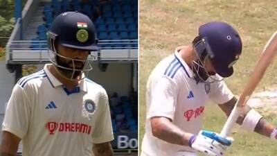 Virat Kohli was run out for only the third time in his Test career. (Twitter) Virat Kohli was run out for only the third time in his Test career. (Twitter)