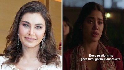 Lisa Ray has reacted to a dialogue from the film Bawaal. Lisa Ray has reacted to a dialogue from the film Bawaal.