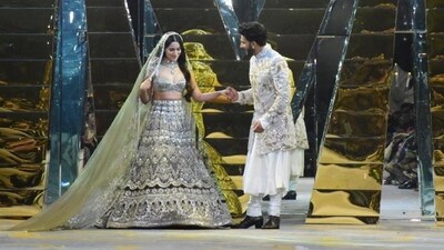 Ranveer Singh doing what he does best. The actor held Alia Bhatt's hand as she arrived on the ramp in the heavy silver lehenga and a dupatta. The two will now be seen together in Rocky Aur Rani Kii Prem Kahaani. Ranveer Singh doing what he does best. The actor held Alia Bhatt's hand as she arrived on the ramp in the heavy silver lehenga and a dupatta. The two will now be seen together in Rocky Aur Rani Kii Prem Kahaani. 