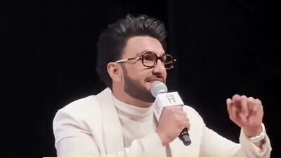 Ranveer Singh at an event talked about failing his maths test. Ranveer Singh at an event talked about failing his maths test.