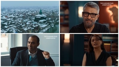 Stills from The Kashmir Files Unreported trailer. Stills from The Kashmir Files Unreported trailer.