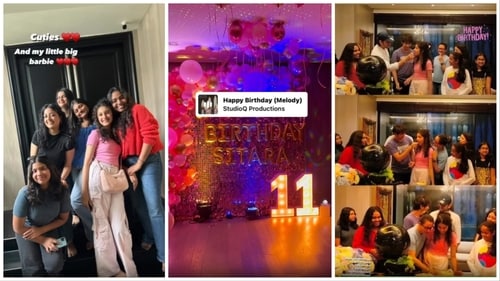 A glimpse of Sitara's birthday party. A glimpse of Sitara's birthday party.