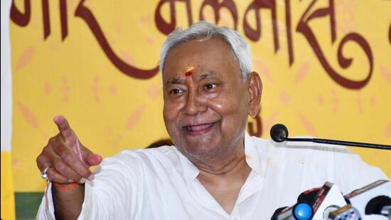 Bihar chief minister Nitish Kumar. (HT PHOTO)