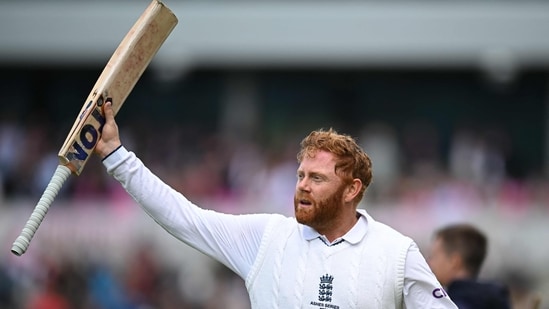 Earlier on Day 3, in response to Australia's first innings score of 317, England reached 592 in the post-Lunch session, with Jonny Bairstow (99*) missing out on a ton.(AFP)