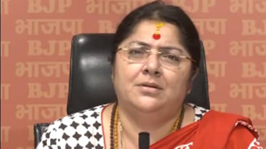 West Bangal BJP MP Locket Chatterjee (Twitter/@ANI)