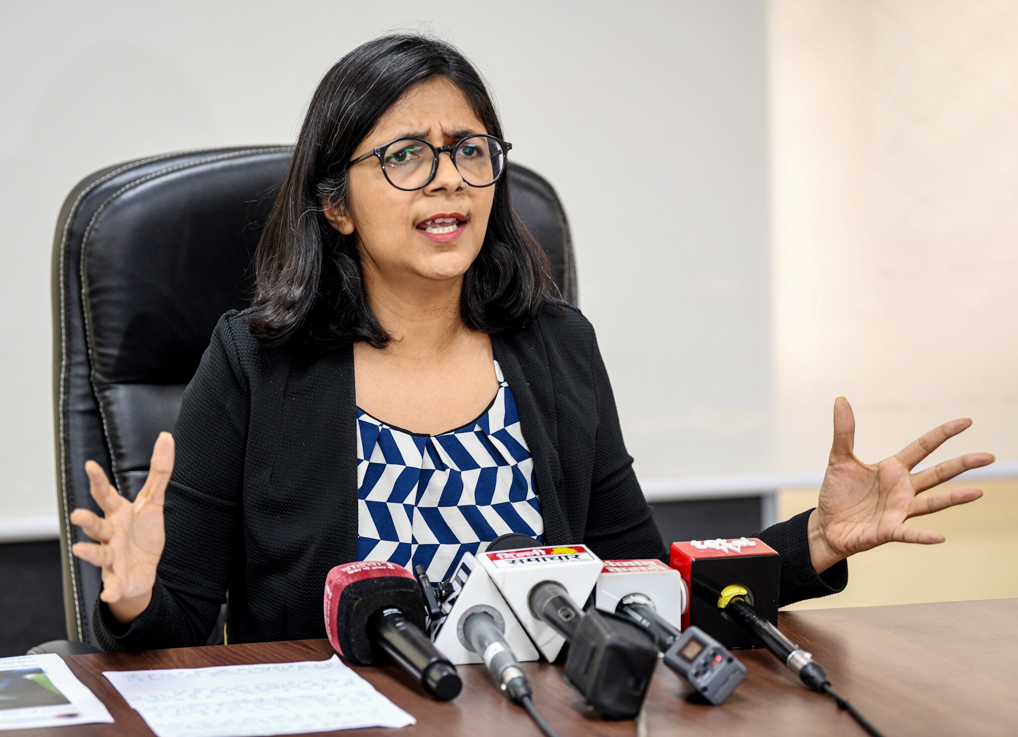 Delhi Commission for Women Chairperson Swati Maliwal. (ANI File Photo)