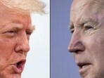 Former US president Donald Trump (left) and US President Joe Biden Former US president Donald Trump (left) and US President Joe Biden