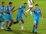 Indian captain Sunil Chhetri celebrates a goal in the ongoing SAFF Championship. Indian captain Sunil Chhetri celebrates a goal in the ongoing SAFF Championship.