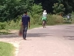 Riyaz was spotted roaming on the road with his sister's severed head.