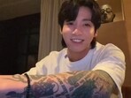 BTS' Jungkook interacted with fans on Weverse. BTS' Jungkook interacted with fans on Weverse.