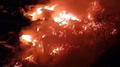 Flames and smoke billow out after a massive fire. (ANI File) Flames and smoke billow out after a massive fire. (ANI File)