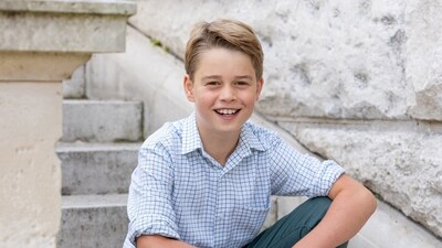Britain's Prince George poses ahead of his tenth birthday. (Reuters)