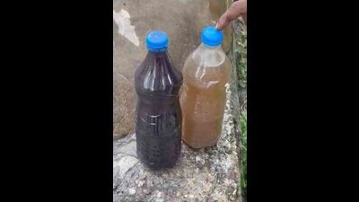 MC team locate illegal sewer line on Tajpur road in Ludhiana (HT Photo) MC team locate illegal sewer line on Tajpur road in Ludhiana (HT Photo)