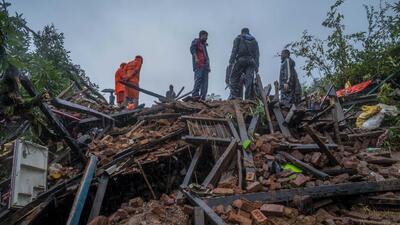 Mumbai, India - July 20, 2023: rescue operations are going on where people trapped under rubble after landslide in Khalapur Irshalwadi Village in Raigad, Maharashtra, India, on Thursday, July 20, 2023. (Photo by Satish Bate/ Hindustan Times) (Hindustan Times) Mumbai, India - July 20, 2023: rescue operations are going on where people trapped under rubble after landslide in Khalapur Irshalwadi Village in Raigad, Maharashtra, India, on Thursday, July 20, 2023. (Photo by Satish Bate/ Hindustan Times) (Hindustan Times)