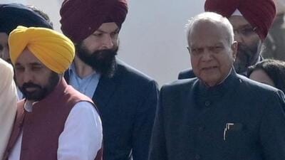 NOT SEEING EYE TO EYE: The 2 top constitutional functionaries, CM Bhagwant Mann and governor Banwarilal Purohit, have not been on the best of terms for around a year now. (HT file) NOT SEEING EYE TO EYE: The 2 top constitutional functionaries, CM Bhagwant Mann and governor Banwarilal Purohit, have not been on the best of terms for around a year now. (HT file)