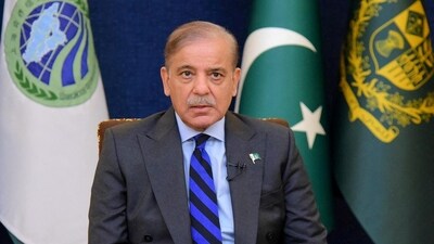 Pakistan's Prime Minister Shehbaz Sharif (via REUTERS)