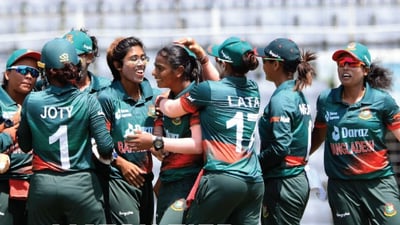 Bangladesh players celebrate Bangladesh players celebrate