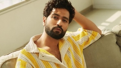 Vicky Kaushal in a crochet shirt and pants drops OOTD inspiration for this monsoon. (Instagram) Vicky Kaushal in a crochet shirt and pants drops OOTD inspiration for this monsoon. (Instagram)