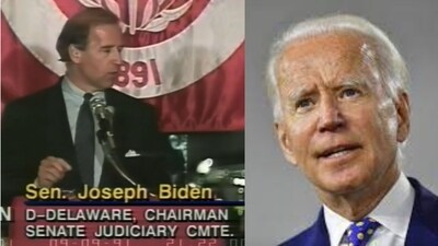Senator Biden predicted that he would be dead by 2020 in his 1991 Detroit College speech. Senator Biden predicted that he would be dead by 2020 in his 1991 Detroit College speech.