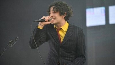 Matty Healy of 'The 1975' performs at the 2019 Governors Ball Festival at Randall’s Island on June 01. (AFP) Matty Healy of 'The 1975' performs at the 2019 Governors Ball Festival at Randall’s Island on June 01. (AFP)