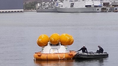 Mission Gaganyaan's harbour trials for Crew Module Recovery commenced (Twitter/Indian Navy) Mission Gaganyaan's harbour trials for Crew Module Recovery commenced (Twitter/Indian Navy)