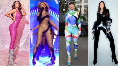 Nora Fatehi, Cardi B, Kiara Advani, Beyoncé, and more, step into the world of stars who set the catsuit trend on fire! (Instagram ) Nora Fatehi, Cardi B, Kiara Advani, Beyoncé, and more, step into the world of stars who set the catsuit trend on fire! (Instagram )