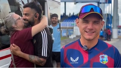 Joshua Da Silva reacted to Virat Kohli meeting his mother. Joshua Da Silva reacted to Virat Kohli meeting his mother.