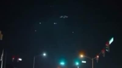 Screengrab of the video of UFO spotted in Middletown, Ohio. Screengrab of the video of UFO spotted in Middletown, Ohio.