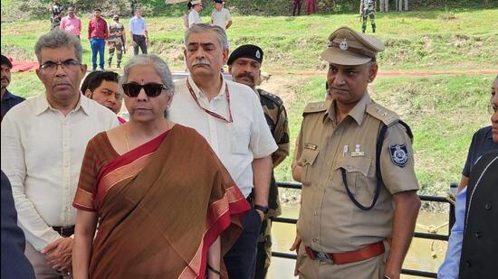 Union finance minister Nirmala Sitharam in Tripura (Twitter/@PIBAgartala)