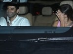 Aditya Roy Kapur and Ananya Panday in Mumbai on Saturday. Aditya Roy Kapur and Ananya Panday in Mumbai on Saturday.