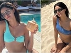 Ananya Panday chills in two stylish bikinis while enjoying a sunny day in Ibiza. Ananya Panday chills in two stylish bikinis while enjoying a sunny day in Ibiza.