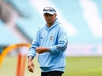 India's head coach Rahul Dravid during practice session