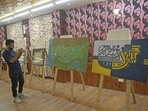 Jammu and Kashmir Handicrafts and Handloom Department organized an exhibition featuring the works of calligraphers. Jammu and Kashmir Handicrafts and Handloom Department organized an exhibition featuring the works of calligraphers.