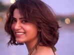 Samantha Ruth Prabhu chopped off her hair during acting break. Samantha Ruth Prabhu chopped off her hair during acting break.