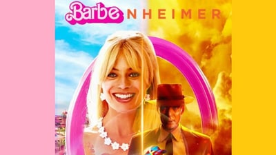 A theatre played Oppenheimer with Barbie subtitles, turning Barbenheimer into reality. (Twitter/@IBJIYONGI) A theatre played Oppenheimer with Barbie subtitles, turning Barbenheimer into reality. (Twitter/@IBJIYONGI)
