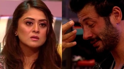 Falaq Naaz and Jad Hadid on Bigg Boss OTT 2. Falaq Naaz and Jad Hadid on Bigg Boss OTT 2.