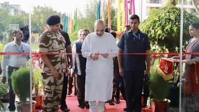 CISF Camp at Mahipalpur in Delhi was inaugurated on Saturday (Twitter/@AmitShah) CISF Camp at Mahipalpur in Delhi was inaugurated on Saturday (Twitter/@AmitShah)