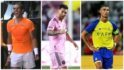 Nadal is a hero in Spain, where both Messi and Ronaldo spent the vast majority of their careers excelling in the La Liga (AFP-AP)