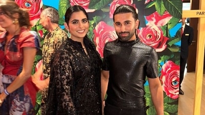 Isha Ambani and Orhan Awatramani attend Toilet Paper Magazine's exhibition at Nita Mukesh Ambani Cultural Centre (NMACC). (Instagram) Isha Ambani and Orhan Awatramani attend Toilet Paper Magazine's exhibition at Nita Mukesh Ambani Cultural Centre (NMACC). (Instagram)